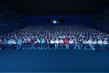 Audience in movie theater