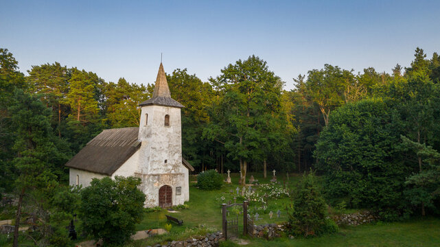 Chapel in the coastal woodland at susnet