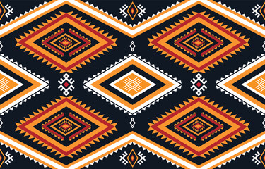 Geometric ethnic oriental ikat pattern traditional Design for background,fabric,wrapping,clothing,wallpaper,Batik,carpet,embroidery style.
