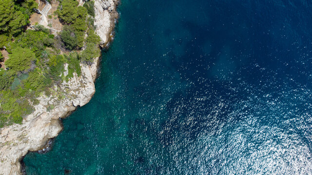 Croatia view of the beautiful blue water ,Dubrovnik © Marcin