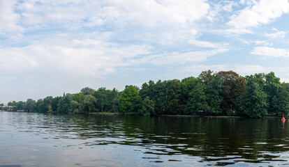 Large panorama photos of the city of Berlin in nature and high up in the city