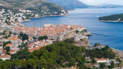 Naklejka na ściany i meble city old town country Dubrovnik