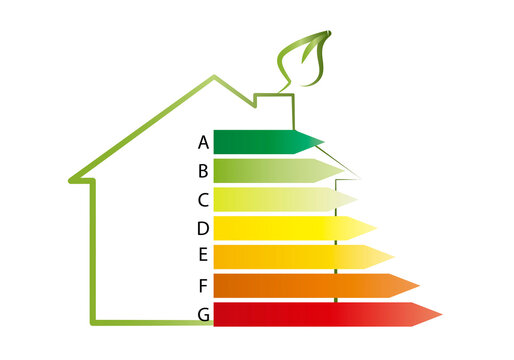 Icono de eficacia energética de un hogar.