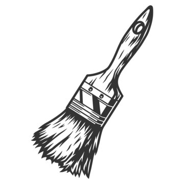 Paint brush tool template