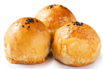 Moon cake yolk pastry for Mid-Autumn Festival holiday.