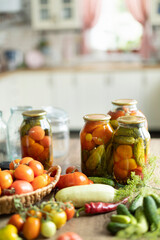 preservation of tomatoes and cucumbers