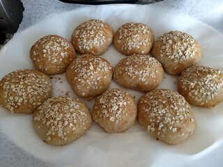 buns with sesame seeds