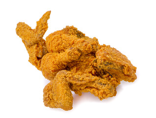 Fried chicken isolated on white background