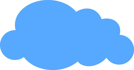 Cloud icon, vector illustration on white backgound