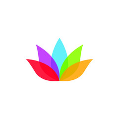 Fototapeta na wymiar lotus logo icon design template vector