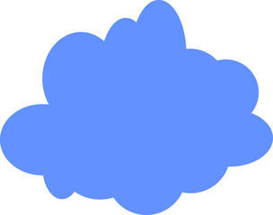 Cloud icon, vector illustration on white backgound