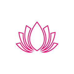 lotus logo icon design template vector