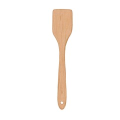 Watercolor illustration wooden spatula, spoon. Hand draw clipart kitchen tools. Pastry shop logo