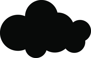 Cloud icon, vector illustration on white backgound