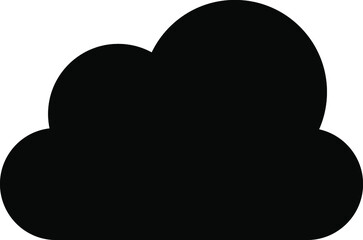 Cloud icon, vector illustration on white backgound