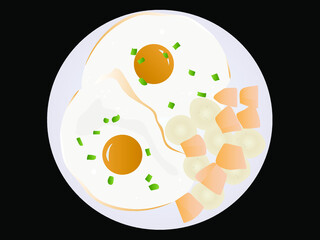 Boiled bitter gourd with shiitake mushrooms