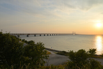Obraz premium Öresund Bridge at Lernacken, Sweden