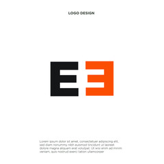 Obraz premium Letter E Professional logo for all kinds of business