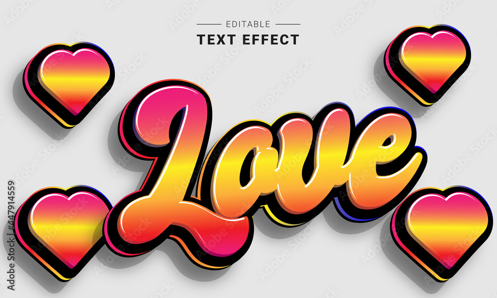 Poster editable text style effect - graffiti text style theme.