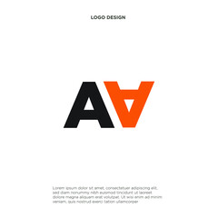 Initial letter A logo vector design for company, corporate and brand