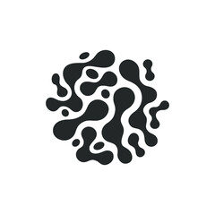 Probiotics bacteria graphic icon. Probiotics sign isolated on white background. Vector illustration