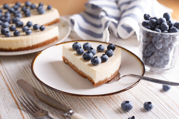 cheesecake with  blueberry