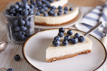 cheesecake with  blueberry