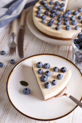 cheesecake with  blueberry