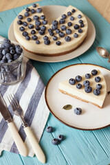 cheesecake with  blueberry