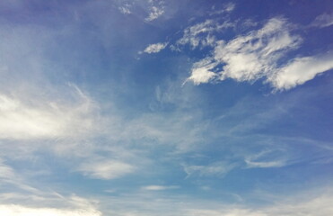 blue sky with white clouds