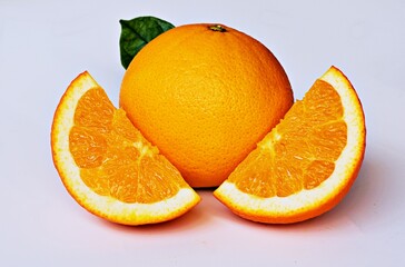 orange on a white background