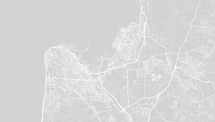 Fototapeta premium Urban vector city map of Haifa, Israel, middle east