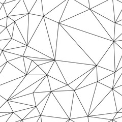 Triangle seamless pattern on white background. Geometric vector pattern.