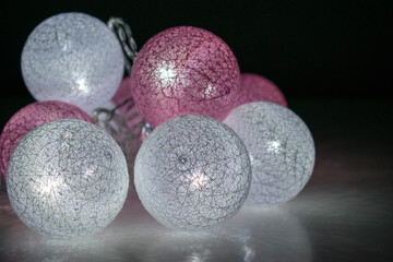 Cotton balls led decoration lighting