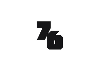 Number 76 Logo Design