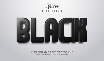 Classy and stand out editable black text effect