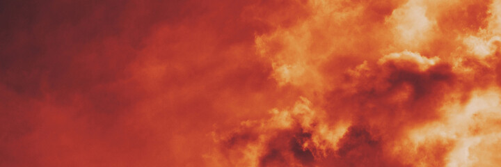 The red sky background looked like smoke and fire. bomb Violent.