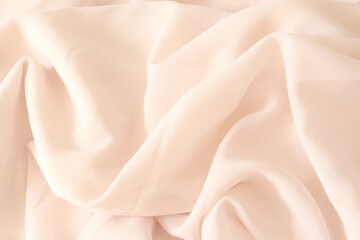 soft powder pink wavy silky fabric background