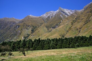 View of Mount Aspiring National Park. South Island, New Zealand.