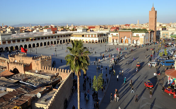 View over Oujda the capital of eastern Morocco