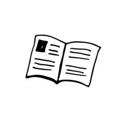 Doodle book image. Hand-drawn image for various designs.
