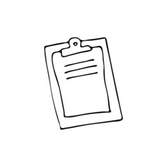 Doodle image folder tablet. Hand-drawn image for various designs.