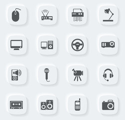 Devices icons set