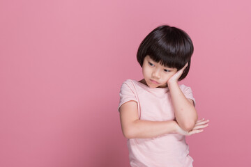 asian kid, happy girl
