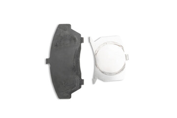 Anti squeal shim plate for disc brake pad of car in white background