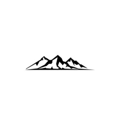 mountain logo design concept icon template white background vector