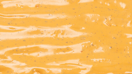 Whipped delicious sauce texture. Hamburger sauce background.