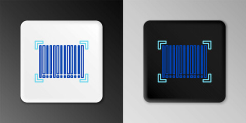 Line Barcode icon isolated on grey background. Colorful outline concept. Vector