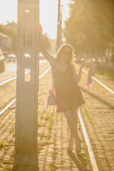 person walking on the street