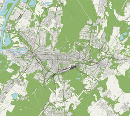 map of the city of Karlsruhe, Germany